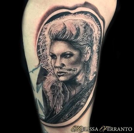 Lagertha from Vikings Tattoo Design Thumbnail